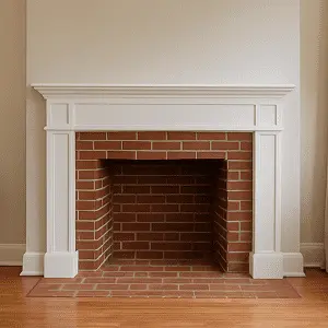 Fireplace after service