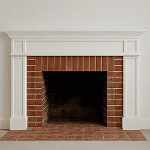 Fireplace after service