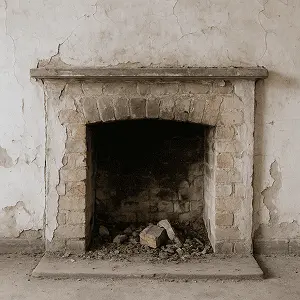 Fireplace before service