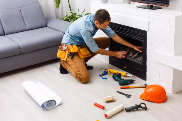 Professional fireplace technicians